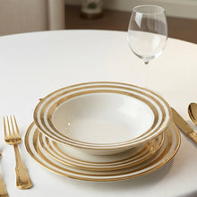 Charger l'image dans la galerie, Assiette creuse triple filet or 23cm