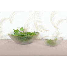 Charger l'image dans la galerie, Coupelle florale en verre avec bord doré 16cm