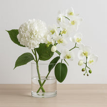 Charger l'image dans la galerie, Fleur décorative orchidée blanche h100cm