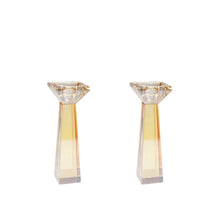 Charger l'image dans la galerie, Bougeoirs ambres h16cm - lot de 2