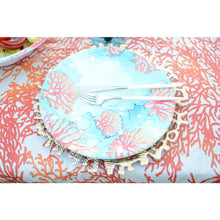 Charger l'image dans la galerie, Assiette plate en mélamine corail 28x28x2.5cm