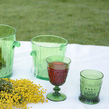 Charger l'image dans la galerie, Verres à vin vert en acrylique - lot de 6