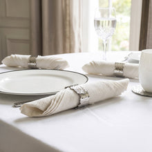 Charger l'image dans la galerie, Lot de 4 ronds de serviettes ovales martelées