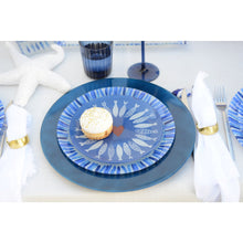 Charger l'image dans la galerie, Assiette poisson bleu foncé 20x20x1.3cm - lot de 6
