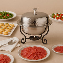 Charger l'image dans la galerie, Chafing dish rond martelé 1l