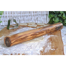 Charger l'image dans la galerie, Rouleau à pâtisserie / rouleau à pâtisserie DESIGN 30 cm en bois d'olivier