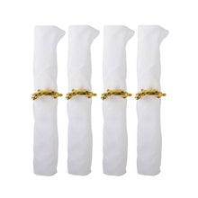 Charger l'image dans la galerie, Lot de 4 ronds de serviettes tigre
