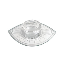 Charger l'image dans la galerie, Bougeoir ovale œil 10x15cm argent miroir