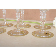 Charger l'image dans la galerie, Marques verre charme dorés - lot de 6