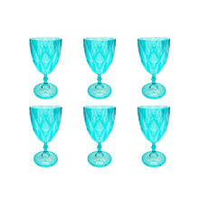 Charger l'image dans la galerie, Verres à vin vert clair - lot de 6