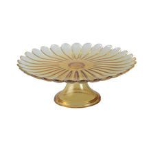 Charger l'image dans la galerie, Plat à gâteaux sur pied jaune 21cm - printemps