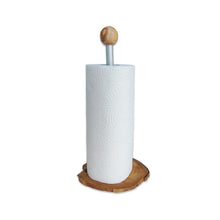 Charger l'image dans la galerie, Porte-rouleau de cuisine classique en bois d'olivier