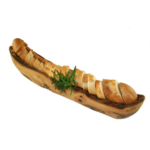 Charger l'image dans la galerie, Bol à pain rustique en bois d'olivier 40 - 45 cm