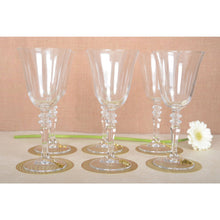 Charger l'image dans la galerie, Marques verre charme dorés - lot de 6