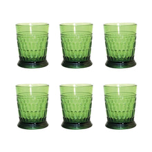 Charger l'image dans la galerie, Verres à eau vert en acrylique - lot de 6