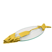 Charger l'image dans la galerie, Plat poisson avec pelle dorée