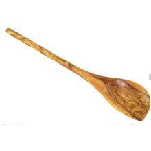 Charger l'image dans la galerie, Cuillère de cuisine avec coin (30 cm) en bois d'olivier