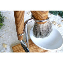 Charger l'image dans la galerie, KLASSIK PLUS porte-brosse de rasage avec brosse et rasoir humide