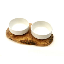 Charger l'image dans la galerie, Station d'alimentation RUSTY 2x bol en porcelaine 0,4 litres