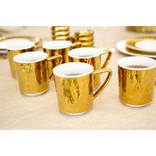 Charger l'image dans la galerie, Mug blanc et doré en porcelaine 340ml