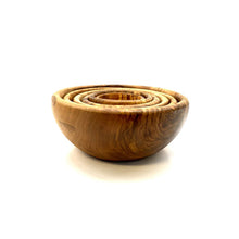 Charger l'image dans la galerie, Set de 6 bols RONDS en bois d'olivier
