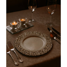 Charger l'image dans la galerie, Dessous d'assiette blanc baroque