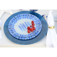 Charger l'image dans la galerie, Assiette à dessert poisson bleu 20x20x1.3cm - lot de 6