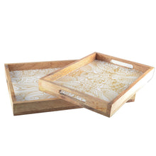 Charger l'image dans la galerie, Plateaux abstraits rectangulaires - lot de 2