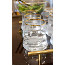 Charger l'image dans la galerie, Verres à eau bord doré 350ml - lot de 6