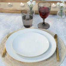 Charger l'image dans la galerie, Assiette plate blanche rosa 27x27x2.8cm