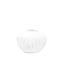Charger l'image dans la galerie, Vase blanc rond chantilly en polyrésine 30x30x22cm