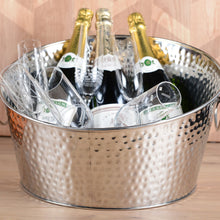 Charger l'image dans la galerie, Hammered champagne bucket 25x40x40cm