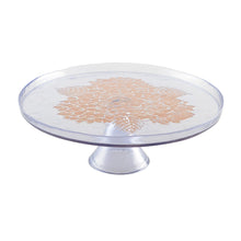 Charger l'image dans la galerie, Plat à tarte sur pied flower violet 28cm