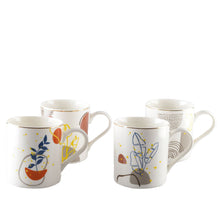 Charger l'image dans la galerie, Mugs art déco 390ml - lot de 4