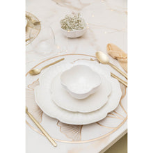 Charger l'image dans la galerie, Assiette à dessert en porcelaine blanche Florale 18.5cm