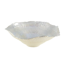Charger l'image dans la galerie, Grande coupe corolle lustrée en argent 45x45x14.5cm