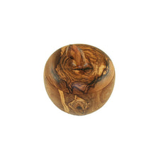 Charger l'image dans la galerie, Salière en forme de pomme avec pelle à sel, bois d'olivier