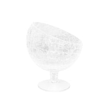 Charger l'image dans la galerie, Coupe sur pied en verre effet craquelé 19x19x21cm