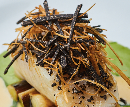 Recette - Lieu Jaune de nos côtes à la truffe noire Tuber Melanosporum 👨‍🍳