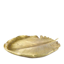 Charger l'image dans la galerie, Coupe décorative feuille dorée 38x29.5x4cm
