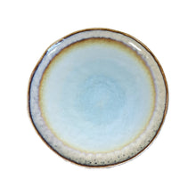 Charger l'image dans la galerie, Assiette plate turquoise en porcelaine 27x27x1.6cm
