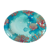 Charger l'image dans la galerie, Plateau ovale en mélamine corail 43.5x21x2.5cm
