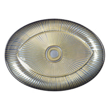 Charger l'image dans la galerie, Coupelle ovale œil 22x15.5cm argent
