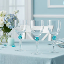 Charger l'image dans la galerie, Verres à vin avec pied en diamant vert - lot de 4
