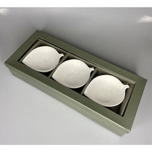 Charger l'image dans la galerie, Set de 3 coupelles apéritif avec plateau décor feuille

