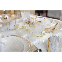 Charger l'image dans la galerie, Verres à eau bord doré haut Nish  - lot de 6
