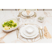 Charger l'image dans la galerie, Assiette plate en porcelaine blanche Florale 25.5cm
