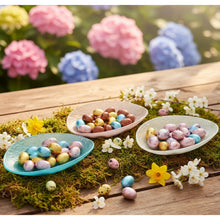 Charger l'image dans la galerie, Coupelle Pâques turquoise 15x12x2.3cm
