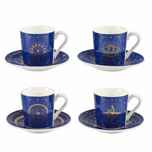 Charger l'image dans la galerie, Tasses et sous-tasses Astres - lot de 4
