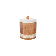 Charger l'image dans la galerie, Boîte décorative en bois avec couvercle blanc 13x13x12.5cm
